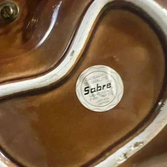 Vintage  MCM Drip Ceramic Serving Tray - Picture 3 of 6